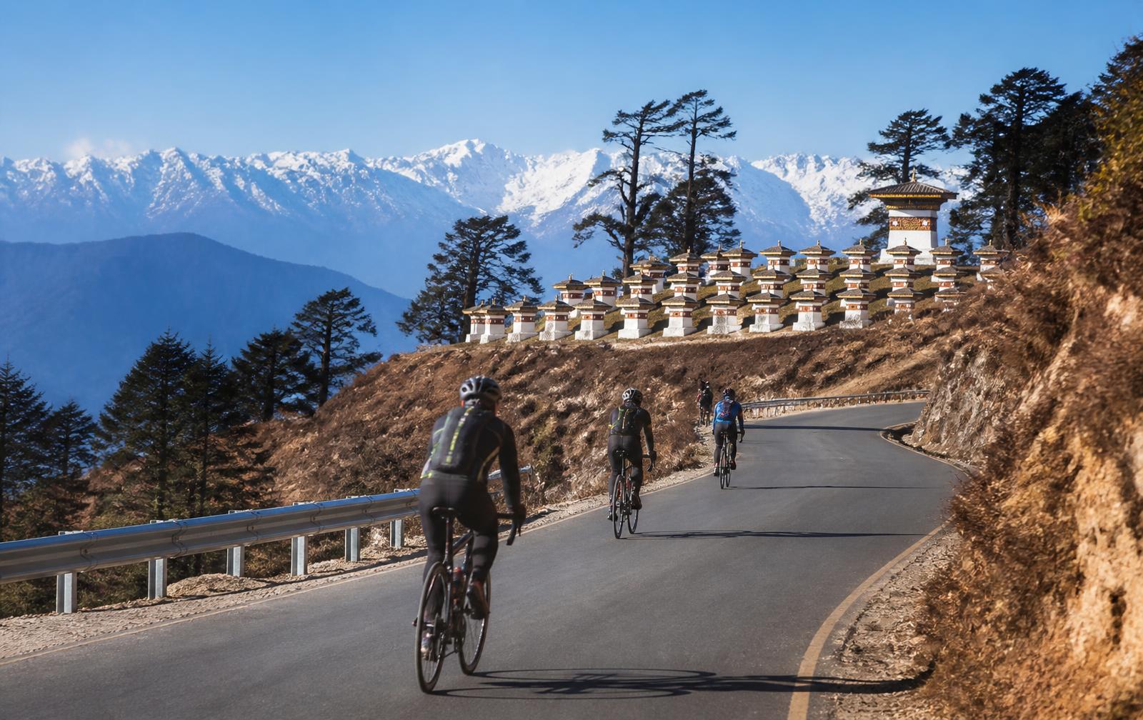 Biking in Bhutan